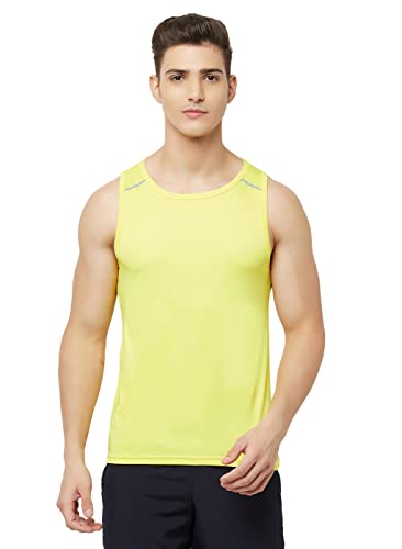 Image of TRUEREVO Men's Light Weight Dryfit Sports Tank Top Vest with Reflective Details for Running, Gym & Training