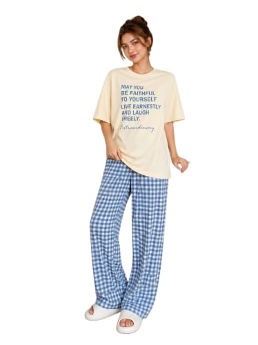 Image of KSHS Womens Korean Night Dress || Full Pyjama Set ||Korean Nightsuit || Women Nightwear ||Round Neck Full Sleeve Nightsuit || Loungewear || Everyday Nightdress Women's Pyjama Sets