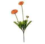 EUROCINSA Ref.66140C43 Mini-Mum con 2 Flores Y 1 Capullo Naranja, Caja de 12uds, 34cm