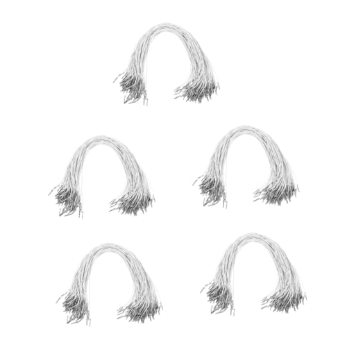 TEHAUX 100pcs Elastic Rope for Crafts Mask and Hat Making Elastic Strings Smooth Barbed Ends for All Ages Hats and Masks Cords