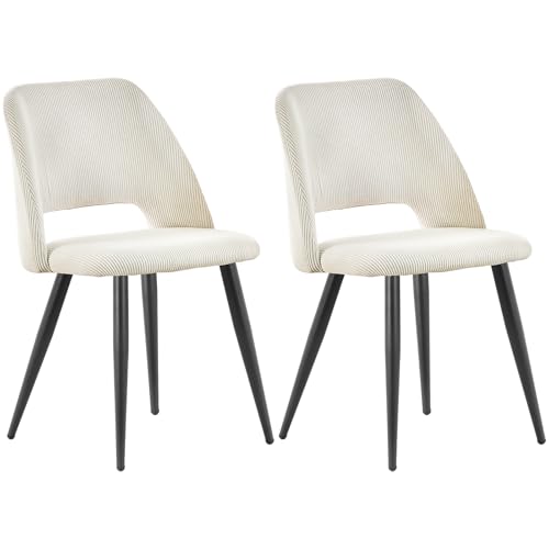 Anvofong Juego De 2 Sillas De Comedor,Silla De Cocina Con Patas Independientes,Pana Silla Tapizada,Beige Silla De Salón,Para El Comedor,Sala De Estar,Cocina,Dormitorio Y Sala De Recepción. Anvofong Juego De 2 Sillas De Comedor,Silla De Cocina Con Patas Independientes,Pana Silla Tapizada,Beige Silla De Salón,Para El Comedor,Sala De Estar,Cocina,Dormitorio Y Sala De Recepción.