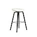 HUOQILIN Maison Minimaliste Moderne Bar café Designer de Mode Tabouret de Bar Tabouret Haut de Style Nordique en Bois Massif (Color : White)