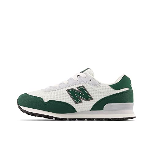 New Balance Kid's 515 V1 Lace-Up Sneaker, White/Nightwatch Green, 6 Big Kid #TOP1