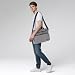 DOMISO Laptoptasche 15.6-16 Zoll Business Laptop Tasche Aktentasche Herren Schultertasche für 15.6" Lenovo IdeaPad ThinkPad/HP Pavilion ENVY/Dell XPS / 16" Macbook Pro/Asus, Dunkelgrau＋Schwarz
