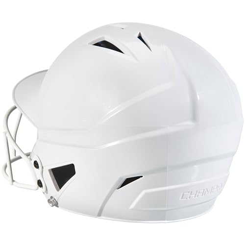 CHAMPRO HX Rookie Fastpitch Softball Batting Helmet with Facemask for Youth and Adult White Small by CHAMPRO - Image 3
