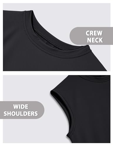 Image of Somaibo 3 Packs Boys Athletic Tank Tops Breathable Mesh Undershirts Quick Dry Sleeveless Muscle T-Shirts for Kids