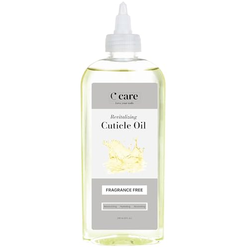 C CARE Fragrance-Free Cuticle Oil For Nails - Repairs Cuticles Overnight - Moisturizes and Strengthens Nails and Cuticles - 8 oz