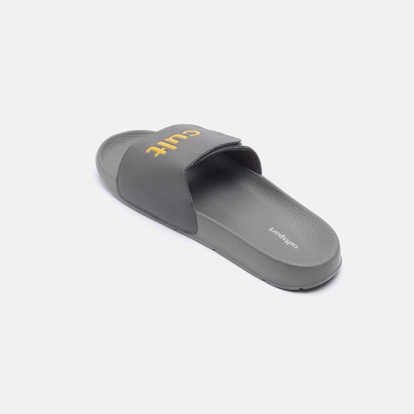 Image of CULT CultSport | Locomo Grey Men Slides | Lightweight | Enhanced Cushioning