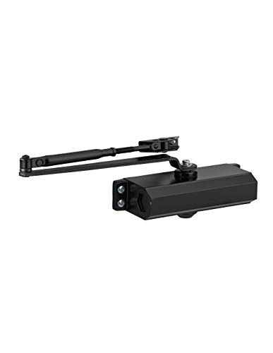 THIRARD - Ferme-Porte Automatique Hydraulique - Force 4 - Installation Facile - Réglage Vitesse - Usage Intérieur - Adapté à Tous les Styles - Finition Élégante - Noir