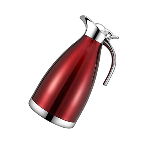 Alipis Olla De Acero Inoxidable Botella Con Aislamiento Botella De Agua Termo Hervidor De Agua Fría Con Baño María Jarra Térmica De Esmalte Para Vino Cafetera Tetera Color