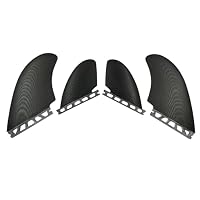 UP SURF – UP SURF Surfbrettflossen-Set (4 Flossen), Einzel-/Doppel-Tab