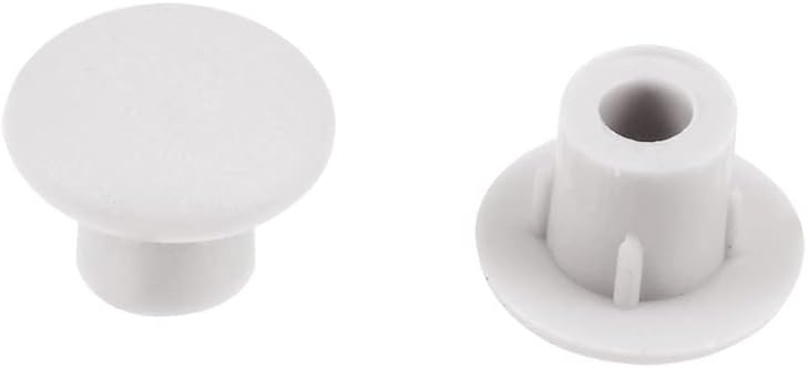 uxcell Shelf Peg Hole Plugs 5mm Dia Grey Plastic Tube Cover for Nail Cabinet Button Bracket Cupboard Bookshelf Bookcase Adjustable Shelf Closet 50Pcs
