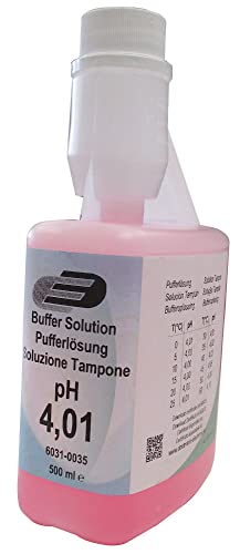 500 ml soluzione di calibrazione facile da usare bottiglia con N.I.S.T. – certificato (pH 4,01 rosa)