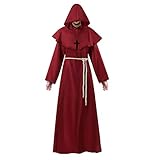 karneval kostüm herren günstig 【FARBEN UND GROß】Schwarz, Rot, Braun. S, M, L, XL Es gibt eine Größentabelle in den Artikelbildern. Bitte wählen Sie die Größe entsprechend unserem Größentabelle. Der mitgelieferte Gürtel wird die Robe hineinziehen, um an viele Taillengrößen zu passen.