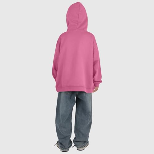 Boys Vintage Hoodies Oversized Long Sleeve Pullover Tops Distressed Streetwear Hooded Sweatshirt with Pocket 3-14 Years4