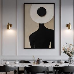 Tableau minimaliste de femme 70x100 cm peinture abstraite sans cadre