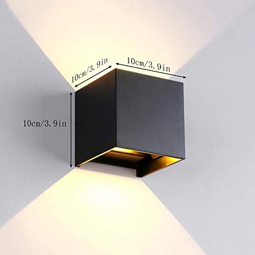 Luminaria de Pared Led Resistente al Agua IP65 con Acabado Negro Premium 8