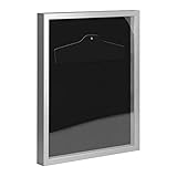 Objektrahmen Trikotrahmen VARIO inkl. Bügel und Passepartout 50x60cm Mattsilber (lackiert)