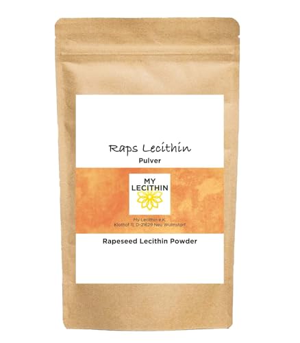 Polvo de lecitina de colza, lecitina sin aditivos (250 gr)