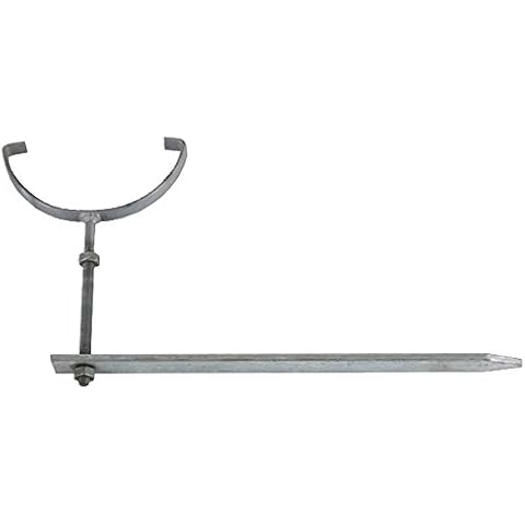 Rise and Fall Bracket for Half Round Gutter 4 1/2" Complete with 12" Spike/Drive Cover