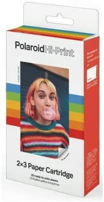 Miniatura 4 de Polaroid Originals Hi-Print - Cartucho de papel de 20 hojas de 2 x 3 pulgadas (paquete de 5) paquete con álbum instax IS-40 (6 artículos) F