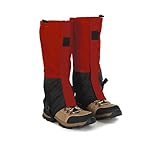 TONGIHS 2 Piezas Polainas Impermeable de Senderism...: Contenido del paquete:Usted recibirá 2pcs nieve guardias de la pierna, el tamaño es de 45 * 40 cm, el producto puede proteger eficazmente los tobillos de la lluvia, el barro y el polvo, así como bloquear eficazmente las piedras pequeñas. Nota: El tam...