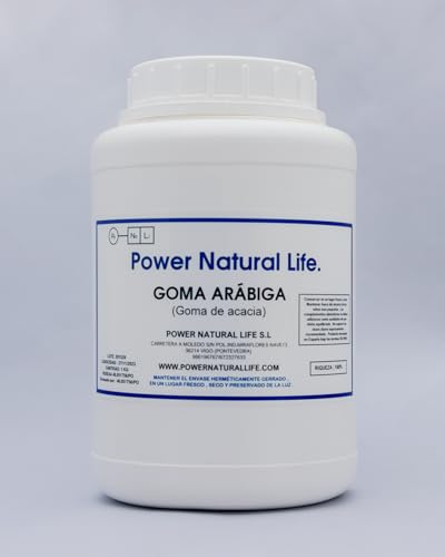 Goma Arábiga en Polvo 100% Pura Power Natural Life | Espesante Natural | Envase de 1kg