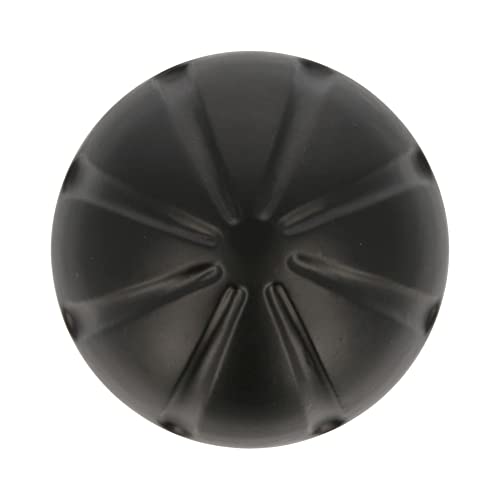 Amig - Runder Türknopf für Außeneingangstüren | Griff für die Haustür | Durchmesser des Griffs Ø70 mm | Zamak | Schwarz | Inklusive Schraube und Befestigungsmutter | Eleganter Türknauf in Schwarz