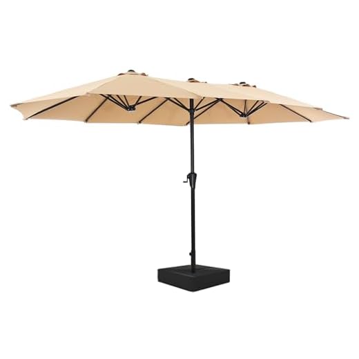 Large 13FT Outdoor Patio Umbrella with Base