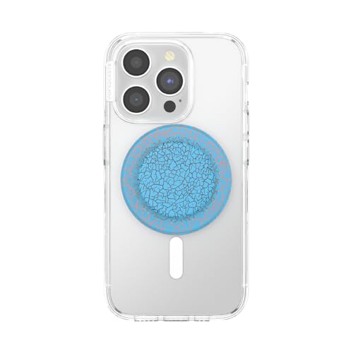 Image of PopSockets Phone Grip for MagSafe, Magnetic Holder, Phone Stand, Blue - Orange Zext