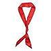 Ribbon Scarf for Women Handbag Wrap Handle Satin Belt Sash Necktie Neck Scarf,Fashion Hair Accessory Hairband (red)