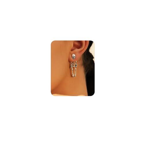 Halloween Earrings Skeleton Skull Dangle BOO Ghost Witch Tassel Terror Knife Earrings
