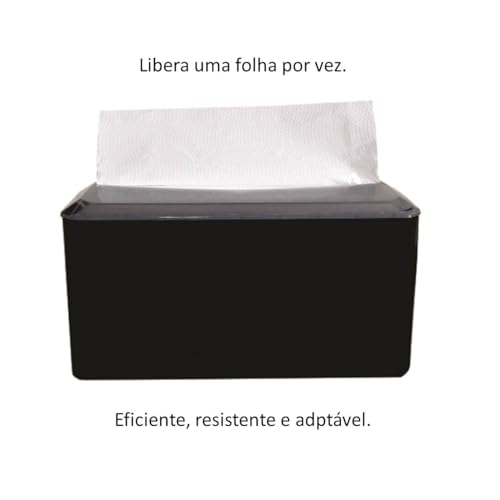 Dispenser Papeleira Porta Papel Interfolha Toalha Mesa Blacão Preto