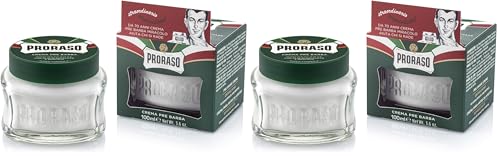 Image of Proraso Pre-Shave Conditioning Cream for Men, Refreshing and Toning with Menthol and Eucalyptus Oil, 3.6 oz