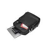 Moleskine Skórzany plecak Classic Pro Collection, profesjonalny plecak biurowy, plecak na laptopa na laptopa, iPada, notebooka do 15 cali, wymiary 43 x 33 x 14 cm, kolor czarny
