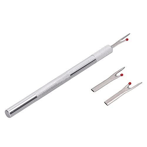 Zerodis Seam Cutter, 5 Piece Metal Seam Ripper Set With Replacement Blade Aluminum Alloy Handle Stitch Unpicker For Sewing #TOP7