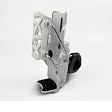 YDSTNiu Portaborraccia Moto Regolabile per Michelin Pilot Power 2CT 190/50 ZR17 73W+120/70 ZR17 58W, Porta Bevande Manubrio Robusto Supporto Bottiglia Acqua Nylon Acciaio Inossidabile,White