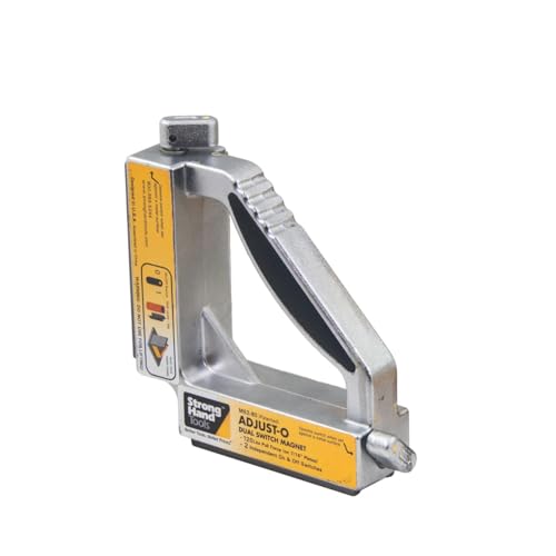 Strong Hand Tools Adjust-O 90° Dual Switch Magnetic Fabrication Square, On/Off Switches,...