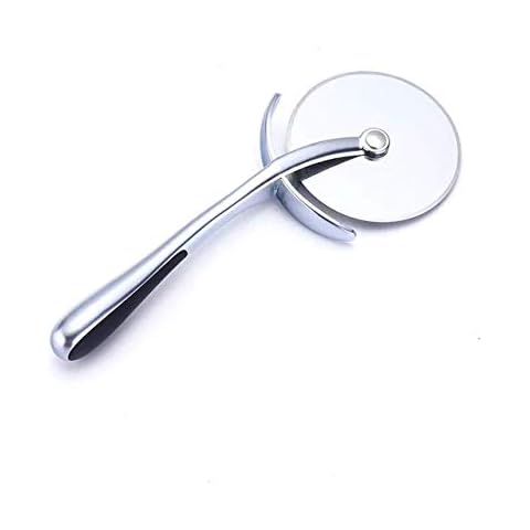 Pizza Knife Pizza Cutter with Handle Aluminum Alloy for Easy Cutting Pizza Pie Waffles Crepes Pancakes Fondant Icing and More Cover