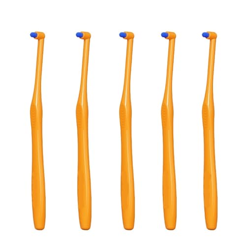 Cepillos de dientes de una sola cabeza redonda pequeña interdental para muelas del juicio 5 uds
