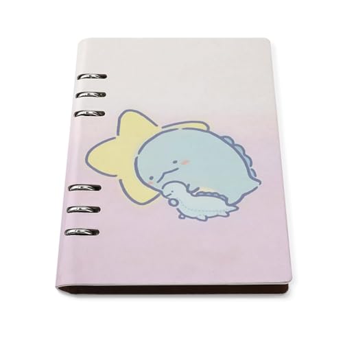 すみっコくらし システム手帳 ノートメモ帳 バインダーノート A5サイズ 6穴 レザー ルーズリーフ式 詰め替え可 バインダーリング プレゼント 学生