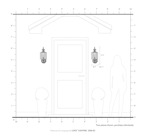 Image of Livex Lighting 2006-02 1-Light Outdoor Wall Lantern, Polished Brass