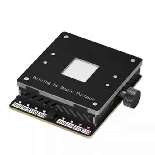 WheatThrive HOMEIC Estación de desoldadura de chip con precalentador y herramienta de eliminación de pegamento para reparación de teléfonos - Temperatura ajustable de 160-250 °C, accesorio de doble