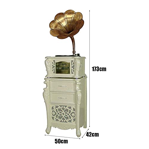 Boîte à Musique Antique Big Horn Record Bluetooth Phonographe Record Player, Adaptateur 45, 3 Speed Turntable Subwoofer… - Les Beatles, Paul McCartney, John Lennon, RIngo Starr, George Harrison Boîte à Musique Antique Big Horn Record Bluetooth Phonographe Record Player, Adaptateur 45, 3 Speed Turntable Subwoofer… – Image 4