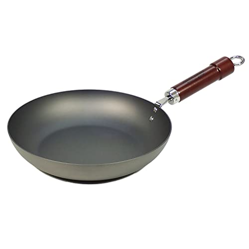 River Light Iron Frying Pan, Old Type, Kyoku, 10.2 inches (26 cm), Wok
