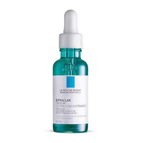 La Roche-Posay Effaclar Sérum Ultra Concentrado 15ml Sérum Antiacne, Reduz Espinhas, Cravos, Marcas de Acne e Poros Visíveis