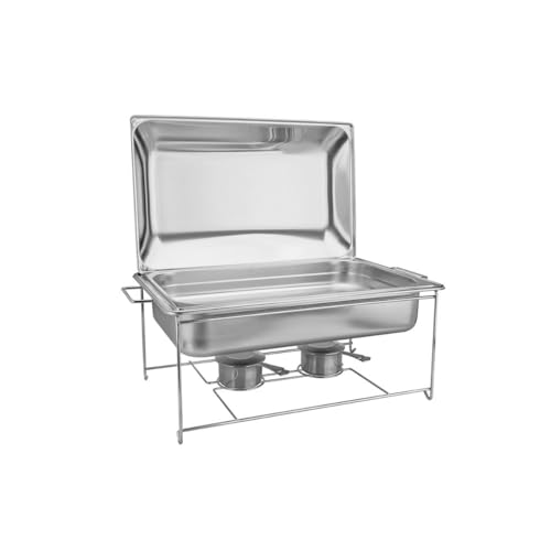Rechaud Banho Maria Retangular Tramontina Completo Aço Inox 9,06L