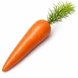 Vaulted Skulls & Co Fake Carrot | Plastic Carrot | Realistic Fake Vegetable | Artificial Food | Lifelike Vegetable Decoration | Easter Decorations | Orange | 9'