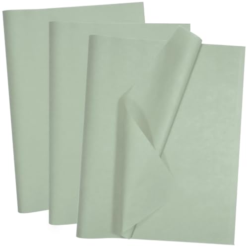 100 Sheets Sage Green Tissue Paper 14 x 20 Inches Sage Green Wrapping Paper Bulk for Weddings Birthday DIY Project Christmas