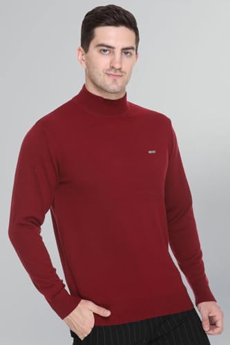Image of GODFREY Woolen Full Sleeve Sweaters for Men Winter Wear - Turtle Neck Pullover for Men Stylish